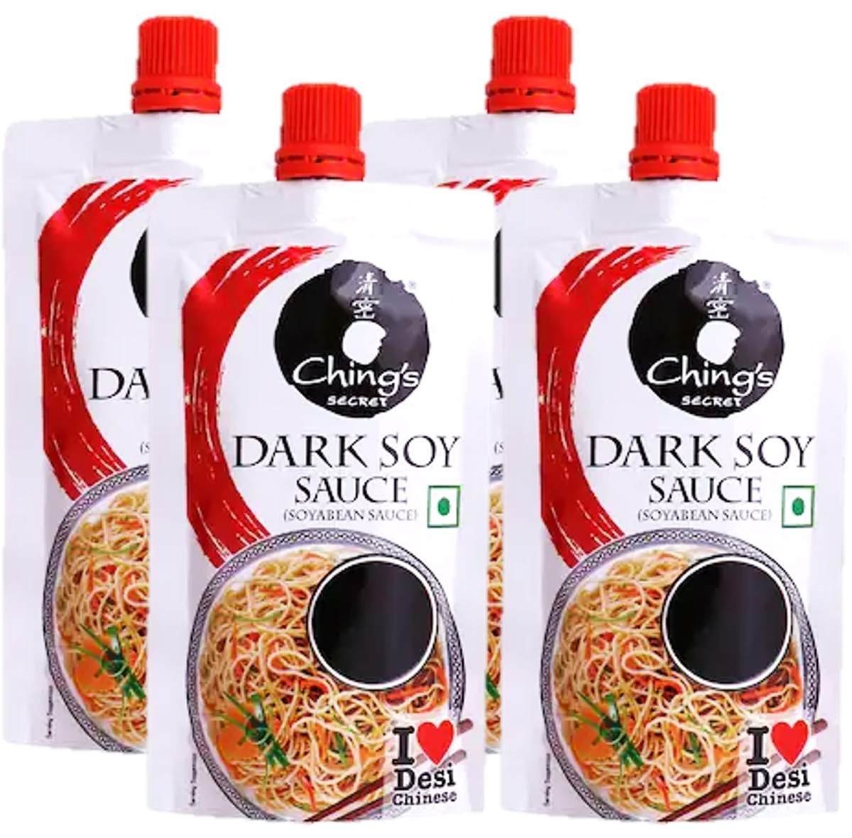uk71S-J3O3DhL-1.jpg Chings Dark Soy Sauce 90g (Pack Of 4) Humarabazar - Fast UK Delivery - Image 1