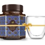 Octavius Brew Riser Combo | Instant Royal Coffee with Double wall Cup | 100% Arabica, Freeze Dried | Glass Jar - 100 Gm - Fast UK Delivery