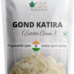 Bliss of Earth Gond Katira Pure Organic Edible Gum Tragacanth Gum Gond for Laddu Making & Sweets (100Gm) - Fast UK Delivery