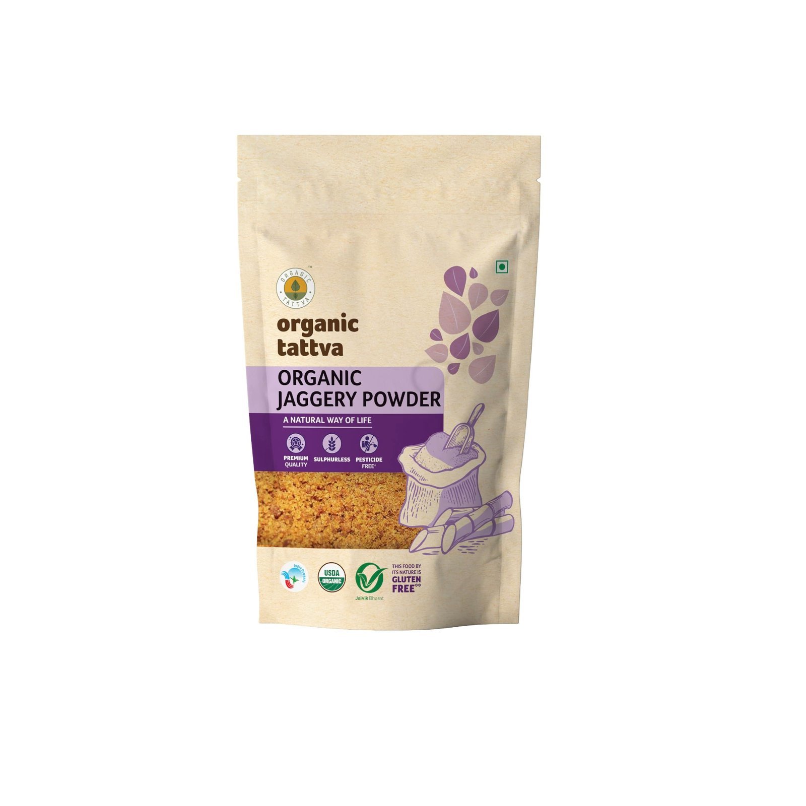 uk71THhYumVL-1.jpg Organic Tattva, Organic Gluten Free Jaggery (Gur) Powder 1 KG | Rich in Antioxidants, Minerals, Vitamins and Fatty Acids | Unrefined and Unadulterated - Fast UK Delivery - Image 1