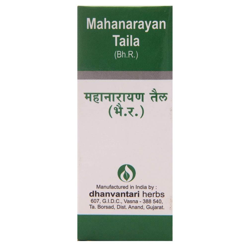 uk71U9bDmkzL-1.jpg Dhanvantari Mahanarayan Tail-100 Ml (Pack of 4), Green (AF179_a) - Fast UK Delivery - Image 1