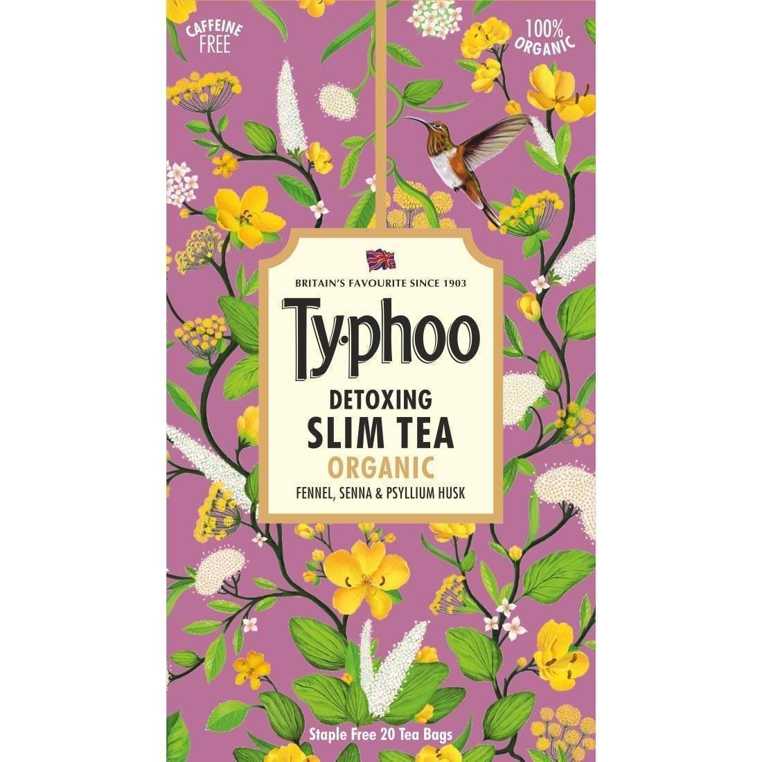 uk71V7hlnmNoL-1.jpg Typhoo Slim Tea 20 Tea Bags - Pack of 2 - Fast UK Delivery - Image 1