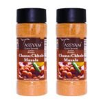 Tassyam Pindi Chana Chhole Masala, 200g (100g x2) | Herbs & Spices, No Preservatives & Fillers | Dispenser Bottle - Fast UK Delivery