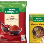 Tata Sampann Chilli Powder With Natural Oils, 200g & Tata Sampann Garam Masala with Natural Oils, Crafted by Chef Sanjeev Kapoor, 100g - Fast UK Delivery