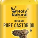 Holy Natural - The Wonder of World Cold Pressed Castor Oil (10.15 Fl Oz / 300 Ml),Pure, No Gmo, No Heat Treatment, Hexane Free Castor Oil - Moisturizing & Healing, For Dry Skin,Hair Growth, Massage - Fast UK Delivery