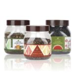 Octavius Exquisite Tea Trio Combo - Masala Chai, Ayur Chai, Darjeeling Whole Leaf Tea | 700 Gm Jar (250 Gm, 250 Gm, 200 Gm) - Fast UK Delivery