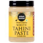 Urban Platter White Tahini Paste 500g [100% Sesame, Creamy and Smooth, Versatile Ingredient] - Fast UK Delivery