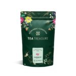 TEA TREASURE Spearmint Green Tea 50gm | High in Vitamin A | Rich in Antioxidants | Helps Reduce Stress | Improve Memory | Herbal Loose Leaf Tea Caffeine Free Natural Ingredients Non GMO Premium Pack - Fast UK Delivery