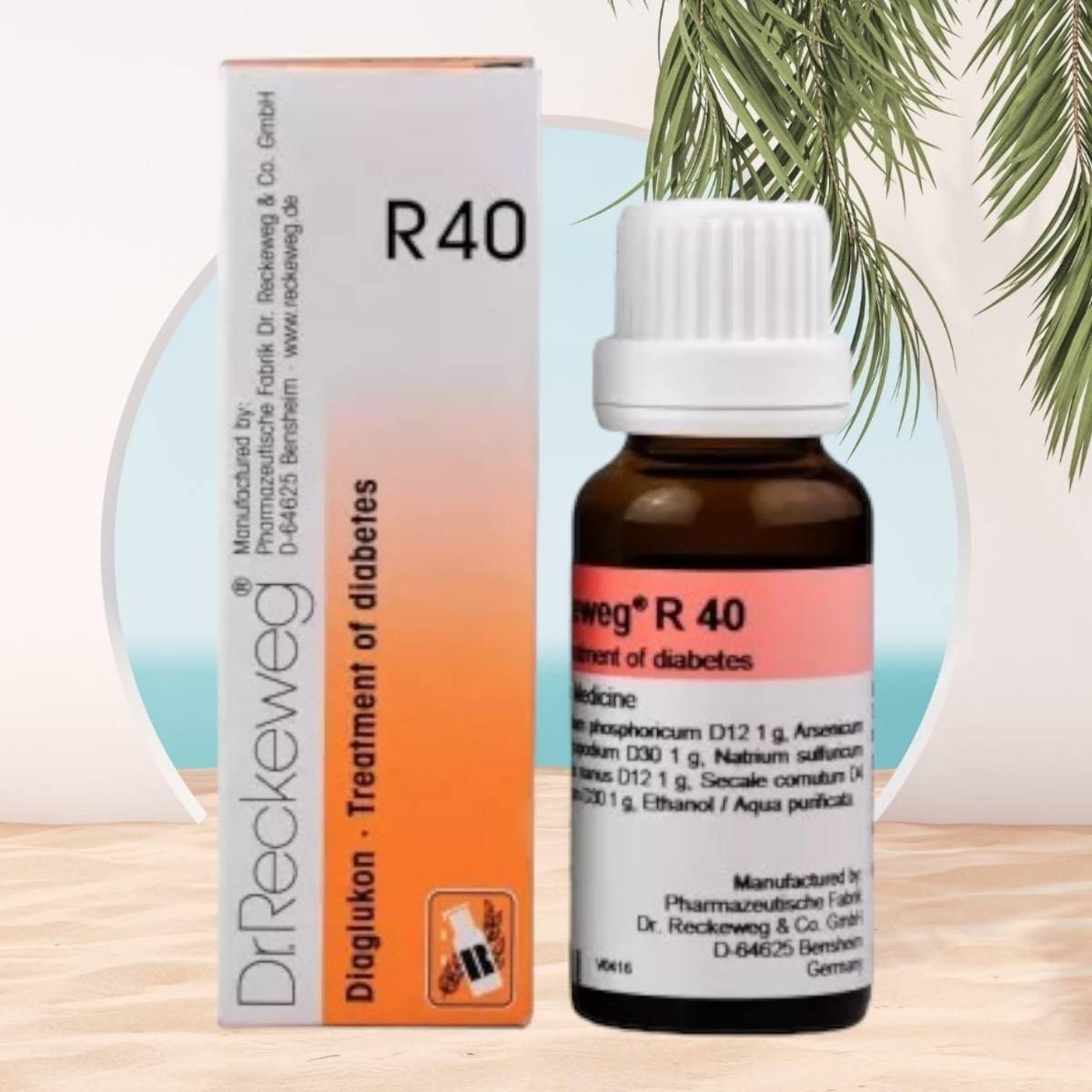 uk71YZhYSkpCL-1.jpg Dr Reckeweg R40 Homeopathic Medicine Diaglukon - 22ml Original_Imported - Fast UK Delivery - Image 1