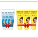 VICCO Turmeric No Pimples Pack Of 3 Turmeric Cream with Foam Base(70gm), Turmeric WSO Cream(60gm)