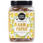Urban Platter Aam (Mango) Papad, 500g | Sweet and Tangy | Real Mango Pulp | for All Ages | Kid Friendly - Fast UK Delivery