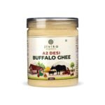JIVIKA NATURALS A2 Desi Buffalo Ghee 500Ml | Bilona Ghee | Grass Fed Buffaloes | Murra Buffalo | Haryana Region | Pure & Natural | Nutritional Powerhouse | Lab Tested | Pet Jar - Fast Shipping to USA & Canada