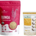 Neuherbs Raw Sunflower Seeds, 200 g & Raw Unroasted White Quinoa Seeds With High Protein and Fiber - Gluten Free, 400 g - Fast UK Delivery