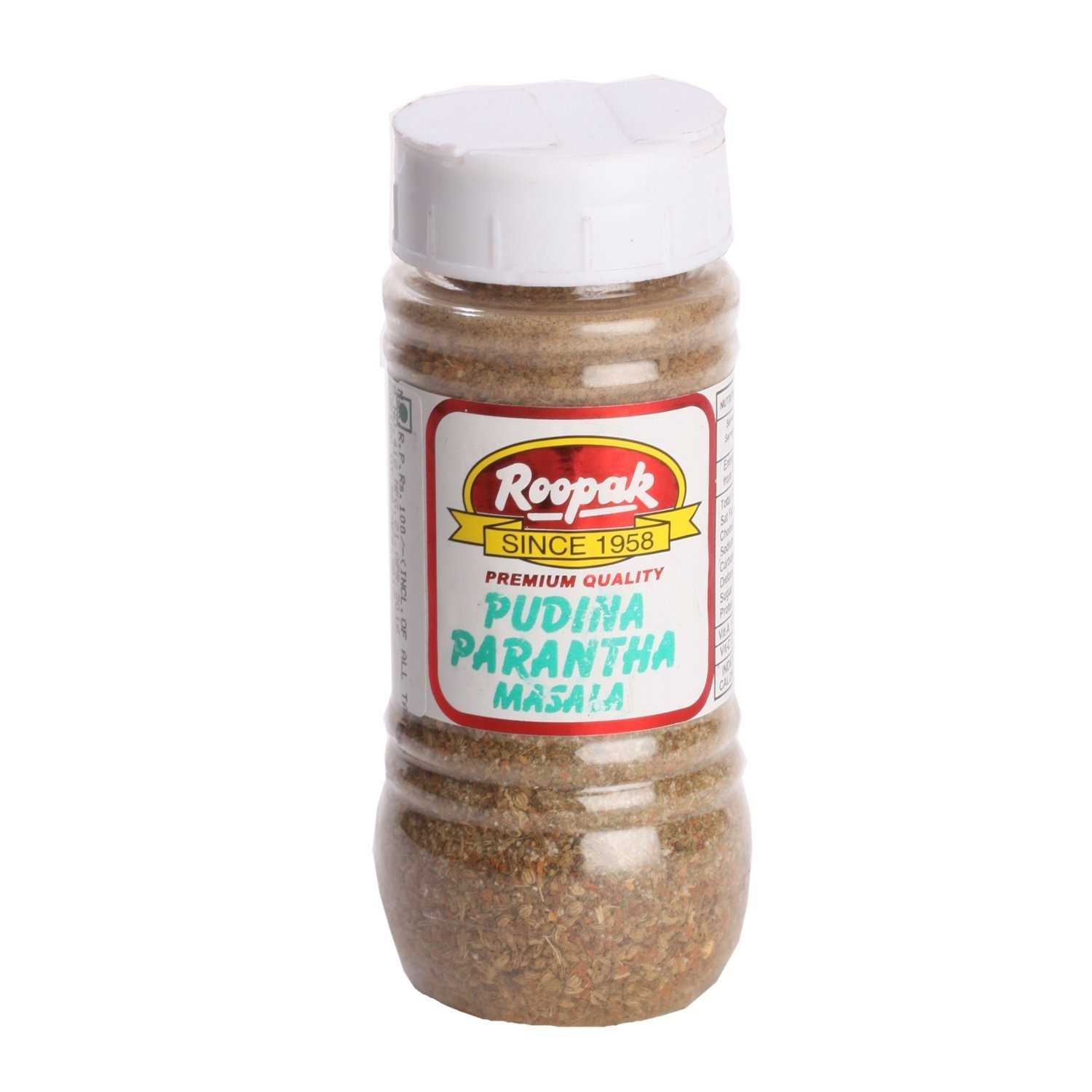 uk71Zh6LsIIEL-1.jpg Roopak Masala - Pudina Prantha, 100g Bottle - Fast UK Delivery - Image 1