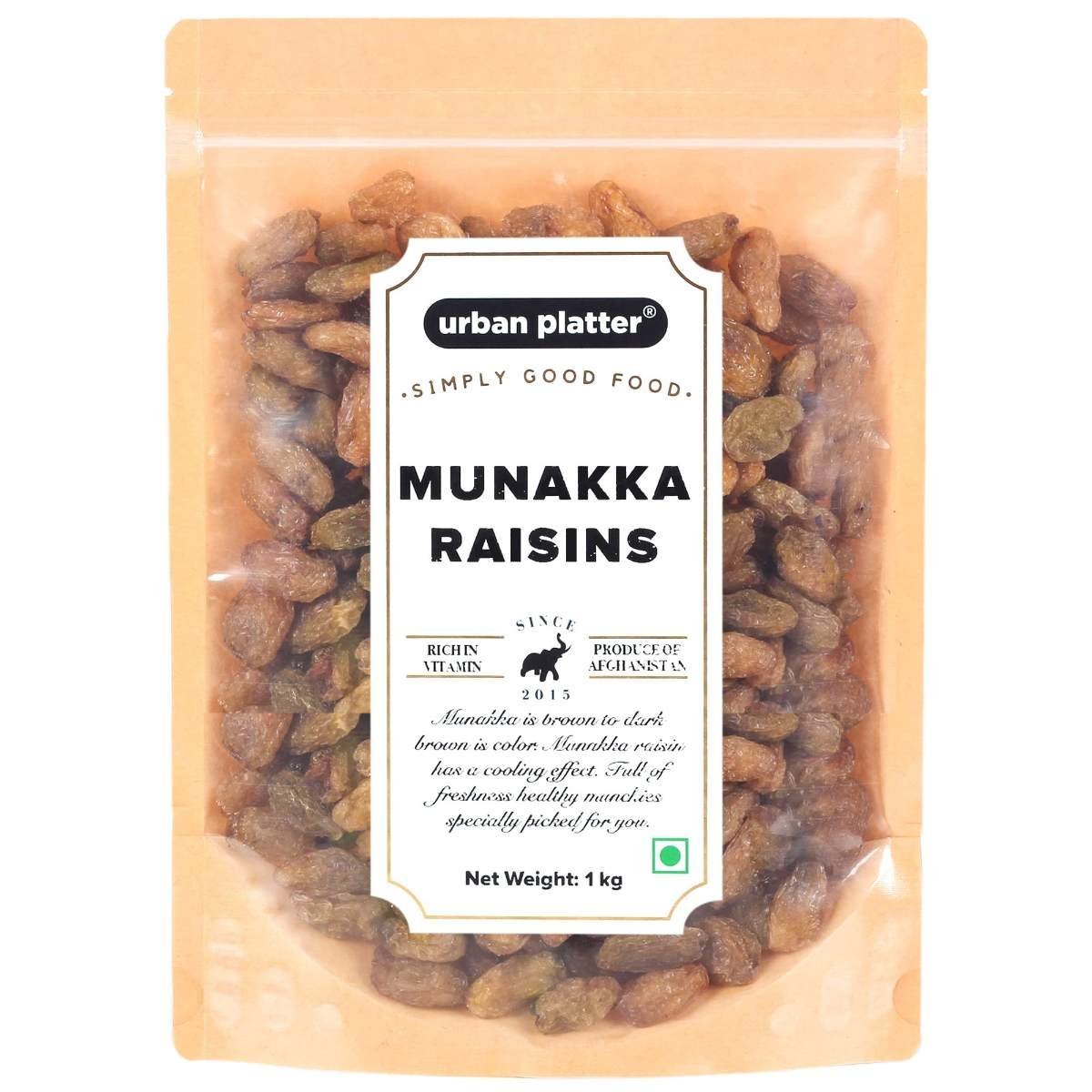 uk71ZxG16-MpL-1.jpg Urban Platter Afghan Munakka Raisins (Kishmish), 1Kg - Fast UK Delivery - Image 1