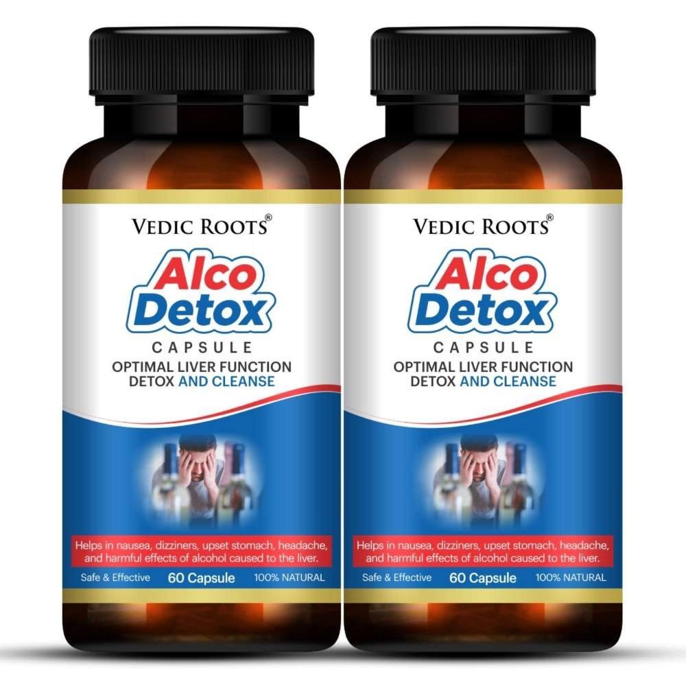 uk71azl6V-62L.jpg Vedic Roots Alco Liver Detox Capsule Liver Support Supplement|Alcoholic/Fatty Liver Cleanse Ayurvedic Medicine|Recover Liver Health|Improves Liver Function,appetites Digestion - 120 Capsule - Fast UK Delivery - Image 1