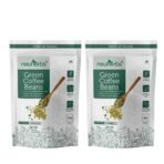 Neuherbs Unroasted Arabica Green Coffee Beans | With Chlorogenic Acid | For Weight Loss Management (200 gm Beans Pack of 2) - Fast UK Delivery