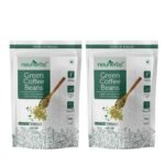 Neuherbs Unroasted Arabica Green Coffee Beans | With Chlorogenic Acid | For Weight Loss Management (200 gm Beans Pack of 2) - Fast UK Delivery