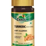 Zandu Turmeric Capsules, Natural Extracts of Haridra (Haldi) - 60 Veg capsules - Fast UK Delivery