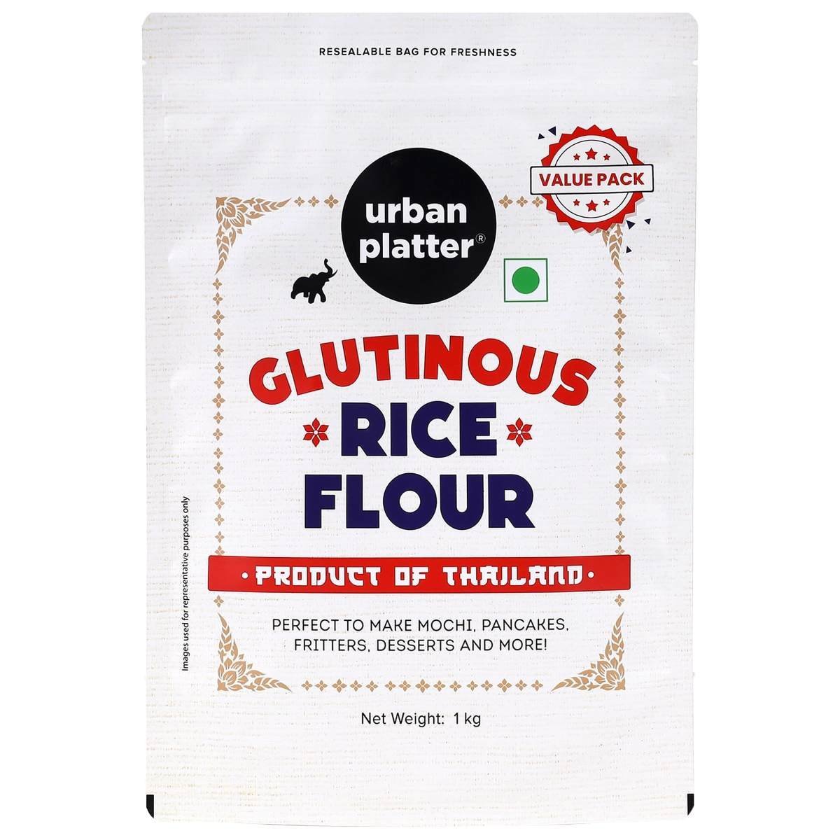 uk71cb-l88kFL-1.jpg Urban Platter Glutinous Rice Flour, 1Kg (Imported from Thailand) - Fast UK Delivery - Image 1