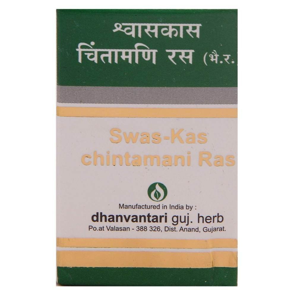 uk71dTKwFWCUL-1.jpg Dhanvantari Swaskas Chintamani Ras - 20 Tablet - Image 1