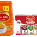 Wagh Bakri Premium Leaf Tea Jar, 1kg & Wagh Bakri Instant Tea Premix Combo, 168g - Fast UK Delivery