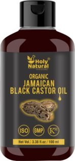 Holy Natural - The Wonder of World Organic Jamaican Black Castor Oil For Hair, Eyelash, Eyebrow & Skin, Cold Pressed, 100ml - Fast UK Delivery