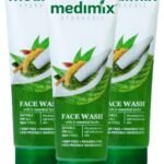 Medimix Essential Herbs Ayurvedic Face Wash 50ml (Pack of 3) HumarabazaR - Fast UK Delivery