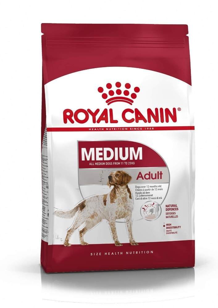 uk71gFxZF2mPL.jpg Royal Canin Medium Granule Adult Dog Food, Meat Flavour, 4 Kg - Fast UK Delivery - Image 1