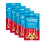 Drools Creamy Lickable Cat Treat Seafood Medely (Pack of 5 Pouches, 375g), All Life Stages - Fast UK Delivery