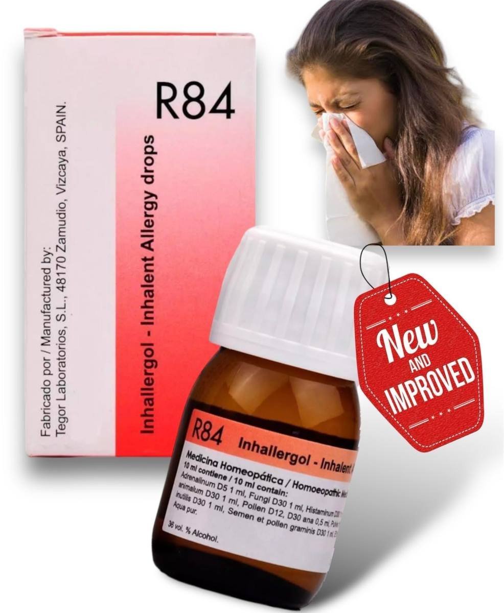uk71hHs9gqzgL-1.jpg Dr Reckeweg R84 Allergy Drop 30ml - Set of 1 BOTTLE - Fast UK Delivery - Image 1