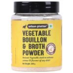 Urban Platter Vegetable Bouillon and Broth Powder, 200g [ Anytime Convenience | Prepares Quickly | Vibrant Flavours | Ideal Seasoning and Condiment] - Fast UK Delivery
