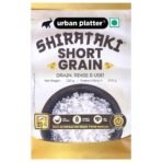 Urban Platter Shirataki Short-Grain Rice, 220g [Ultra Low-carb, Low-Calorie, Keto-Friendly, Fat-Free, Gluten-Free Alternative to Rice] - Fast UK Delivery