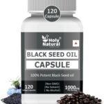 Holy Natural Black Seed Oil Capsule - 120 Softgel Caps - Fast UK Delivery