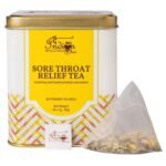 The Indian Chai Sore Throat Relief Tea 30 Pyramid Tea Bags | Boosts Immunity, Clears Respiratory Passages, Eases Discomfort, Relax Nerves - Embrace Natural Wellness | Herbal Tea - Fast UK Delivery