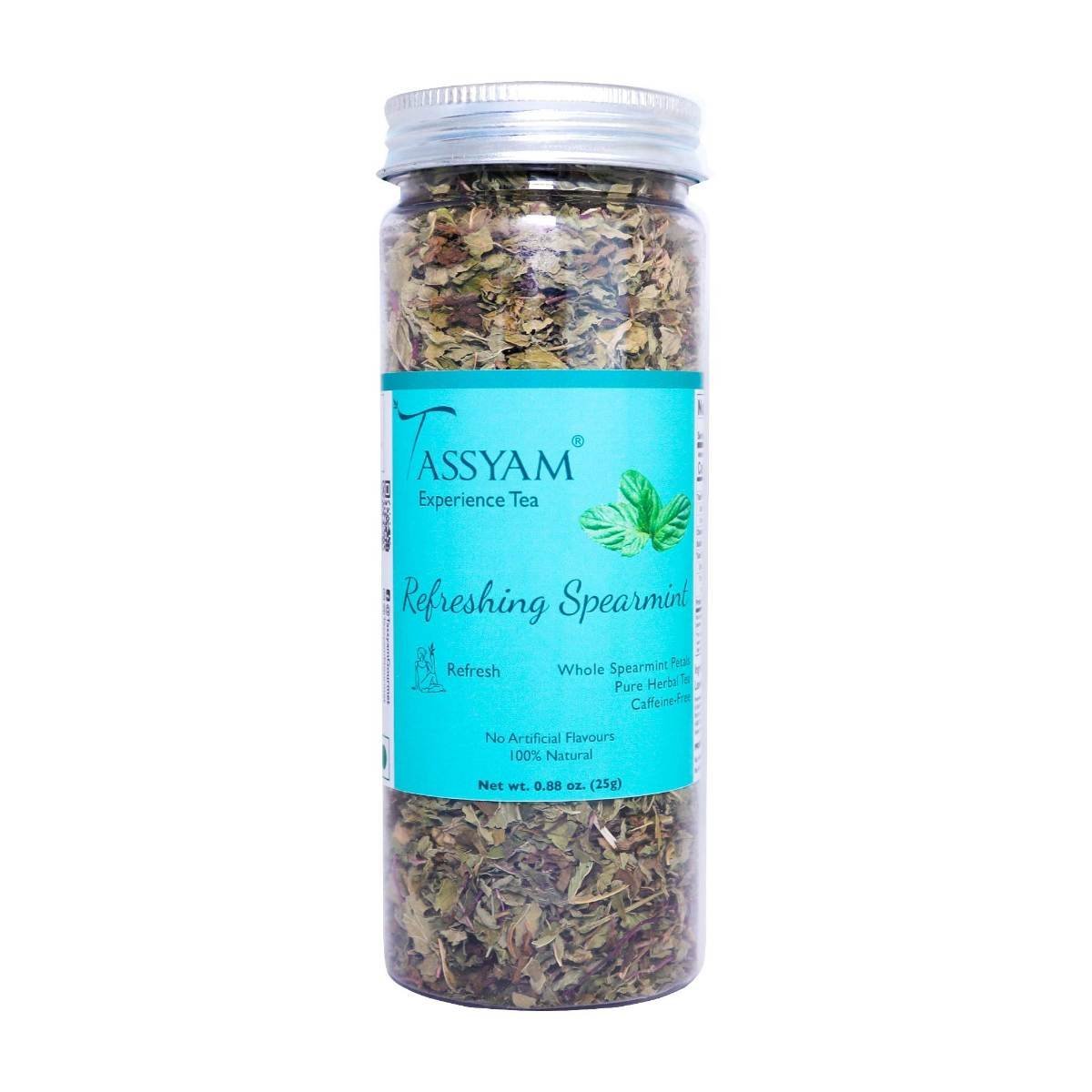 uk71kLsA7iGSL-1.jpg Tassyam Refreshing Spearmint 25g | Herbal Tea - Fast UK Delivery - Image 1