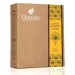 Octavius Roasted Coffee Beans|Medium Roasted Arabica and Robusta Coffee Beans From South India | Perfect for Making Traditional Coffee and Cafeteria Use - 250 Gms - Fast UK Delivery