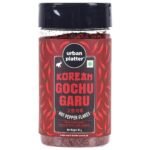Urban Platter Korean Gochugaru Hot Pepper Powder, 80g [Coarse Ground Korean Dried Chilli Peppers | Smoky & Spicy| Use for Kimchi and Other Korean Dishes] - Fast UK Delivery