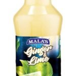 Mala's Lime Cordial Drink 750Ml Bottle, Ginger, 750 Gram, No Preservatives - Fast UK Delivery