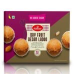 Haldiram's Dry Fruit Besan Ladoo (No Added Sugar) 400g | Handcrafted Indian Traditional Sweets | Made with Pure Ghee | Diwali Gifts Hampers for Family and Friend | Authentic Laddu Taste | Made with Premium Ingredients | Sweets Gift Pack for Festival - Fast UK Delivery