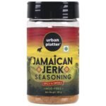 Urban Platter Jamaican Jerk Seasoning Shaker Jar, 80g (Spicy and Smoky Seasoning, Ideal for Marination for BBQ, Sprinkle Over French Fries and Snacks) - Fast UK Delivery