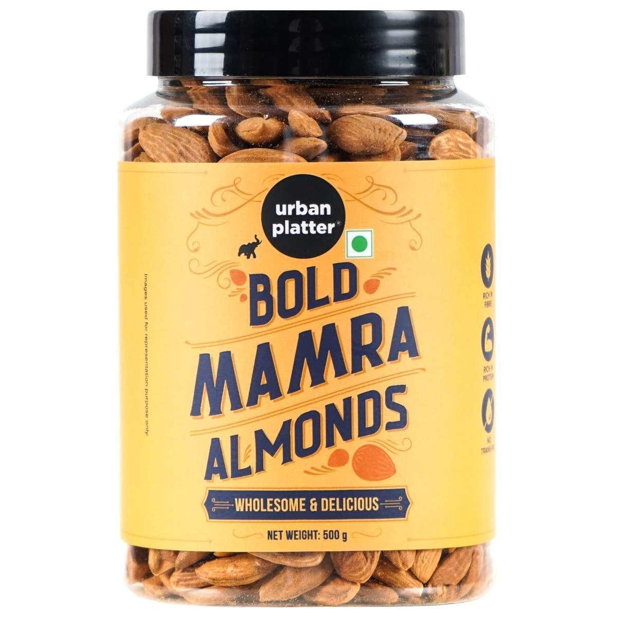 uk71mf2JCrLL-1.jpg urban platter Bold Mamra Almonds, 500G, Whole - Fast UK Delivery - Image 1