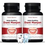 Vedic Roots Khadi Herbal Dant Manjan - 200 Gm|Ayurvedic Tooth Oral Care Powder|Tooth Pain,Gum Swelling Bleeding Relief|Gingivitis Cavity Protection|Mouth Smell Remover(Safe for Kids & All) - Fast UK Delivery