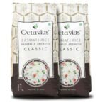 Octavius Classic Basmati Rice | Long Fragrant Non-Sticky Basmati Rice - 1 Kg (2) - Fast UK Delivery