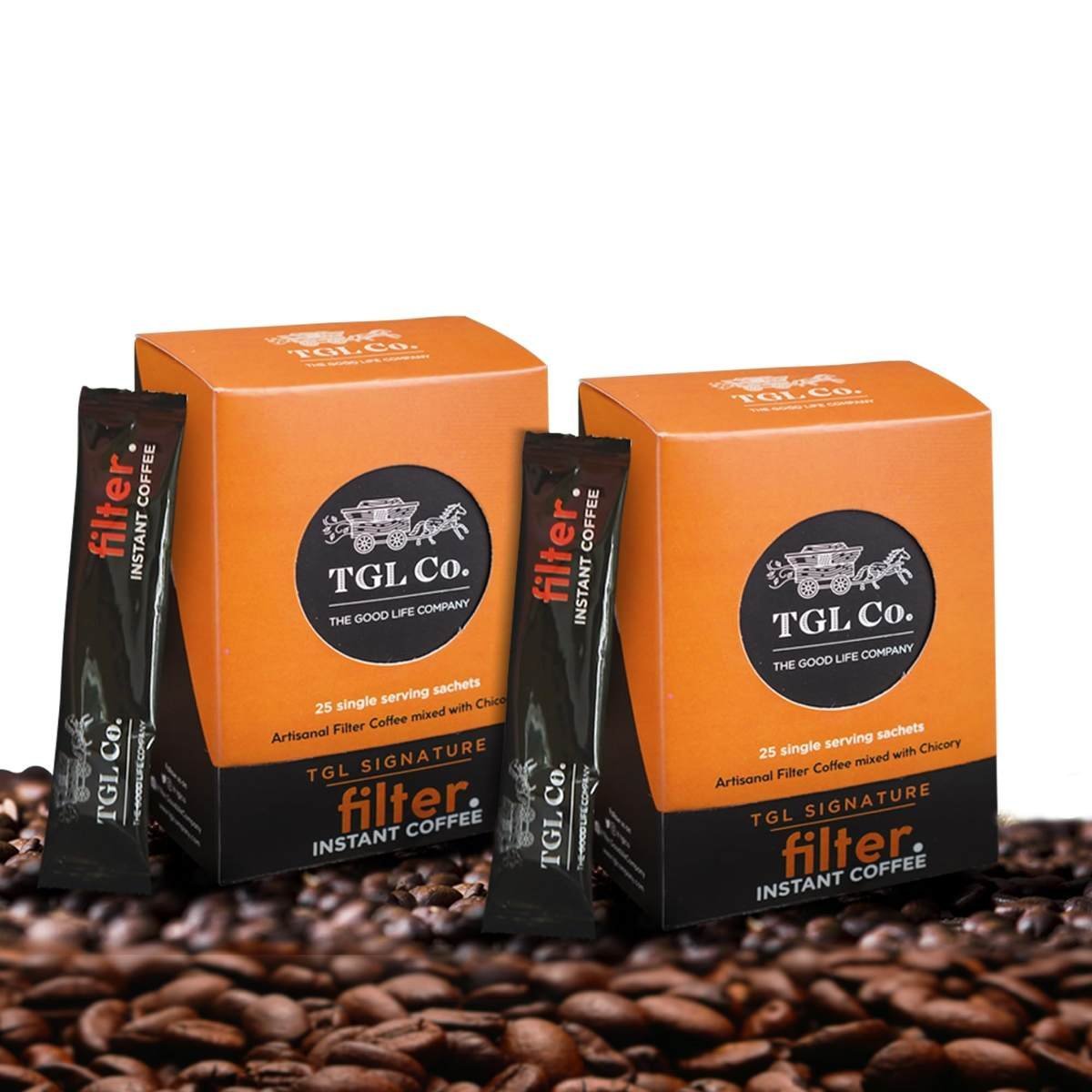 uk71nqE81yKvL-2.jpg TGL Co. The Good Life Company Signature Filter Coffee Sticks (25 Bags) Pack Of 2 - Image 1