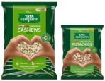 Tata Sampann Pure Cashews Whole| 500g & Tata Sampann Pistachios Roasted and Salted | 200g - Fast UK Delivery