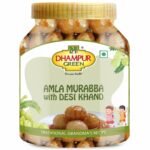 Dhampurgreen Amla Murabba, 900G | Gooseberry Winter Berry Preserve | Desi Khand Amla Murabba | Free Gur Saunf Worth Rs. 90/- - Fast UK Delivery