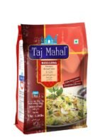 Taj Mahal Maxi-Long Basmati Rice 1kg | 1121 Steam Basmati Rice | Longest Grain Rice Expands 24mm | Aromatic & Delicious | Non-Sticky Rice | Naturally Aged - Fast Shipping to USA & Canada