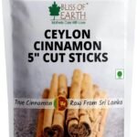 Bliss of Earth 100gm Ceylon Cinnamon (Dalchini) 5" Cut Sticks True Cinnamon Raw From Sri Lanka Original Great for Cooking and Health - Fast UK Delivery