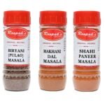 ROOPAK'S PIK-N-PAY Roopak's-Combo Pack Of Biryani(Pulao)Masala + Makhni Dal Masala + Shahi Paneer Masala(Pack Of 3,100Gm Each) - Fast UK Delivery